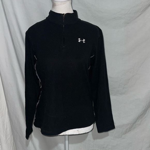 thin black fleece Under Armour pullover size small - Picture 1 of 3